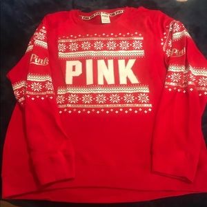 VS PINK HOLIDAY PULLOVER CREW 🎄❤️
